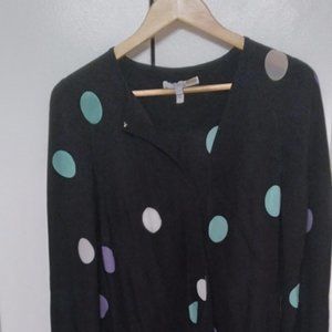 Derek Lam 10 Crosby Polka Dot Black Blouse Size 4